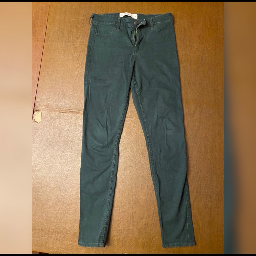 Abercrombie Green Skinny Jeans